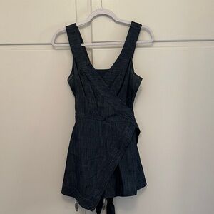 LIKE NEW Alexis Denim Chambray Romper Sleeveless